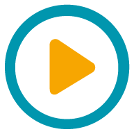 Icon mit gelben Playbutton